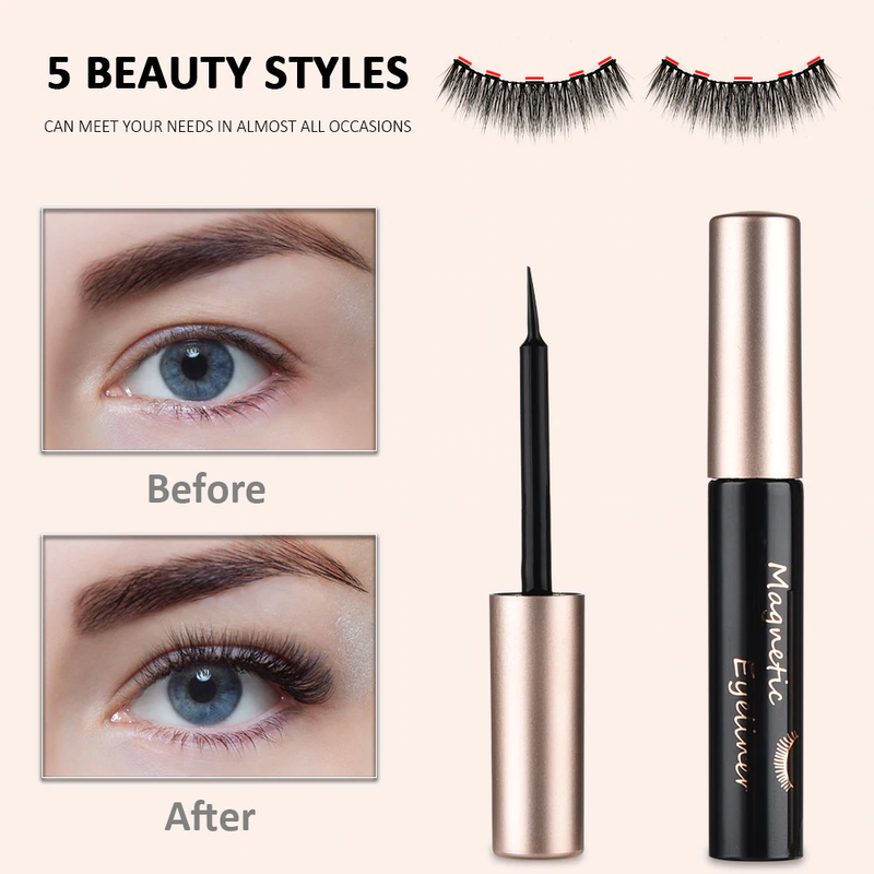 MAGNETIC EYELASH AND EYELINER KIT